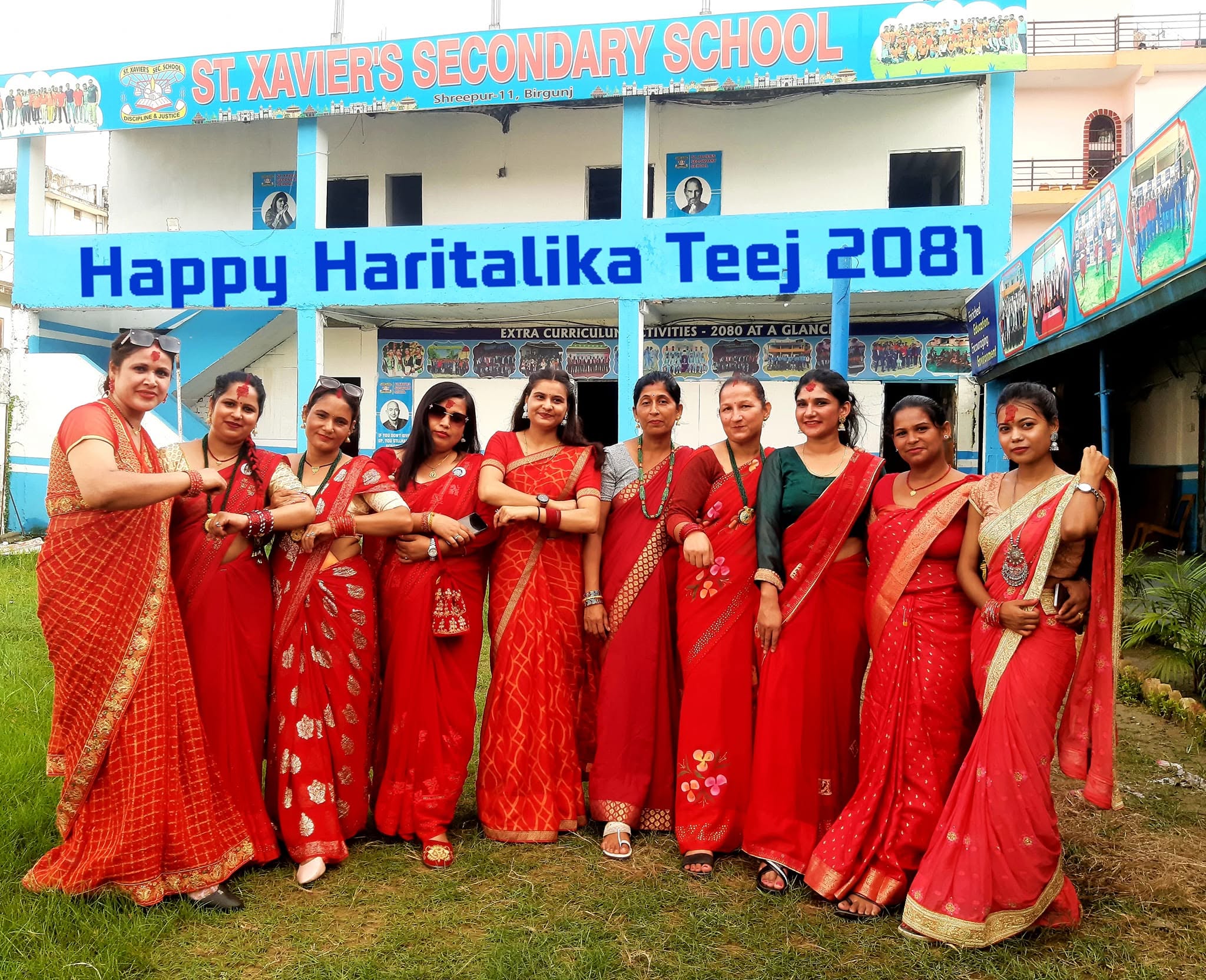 The St. Xavier's Secondary School building at Shreepur, Birgunj