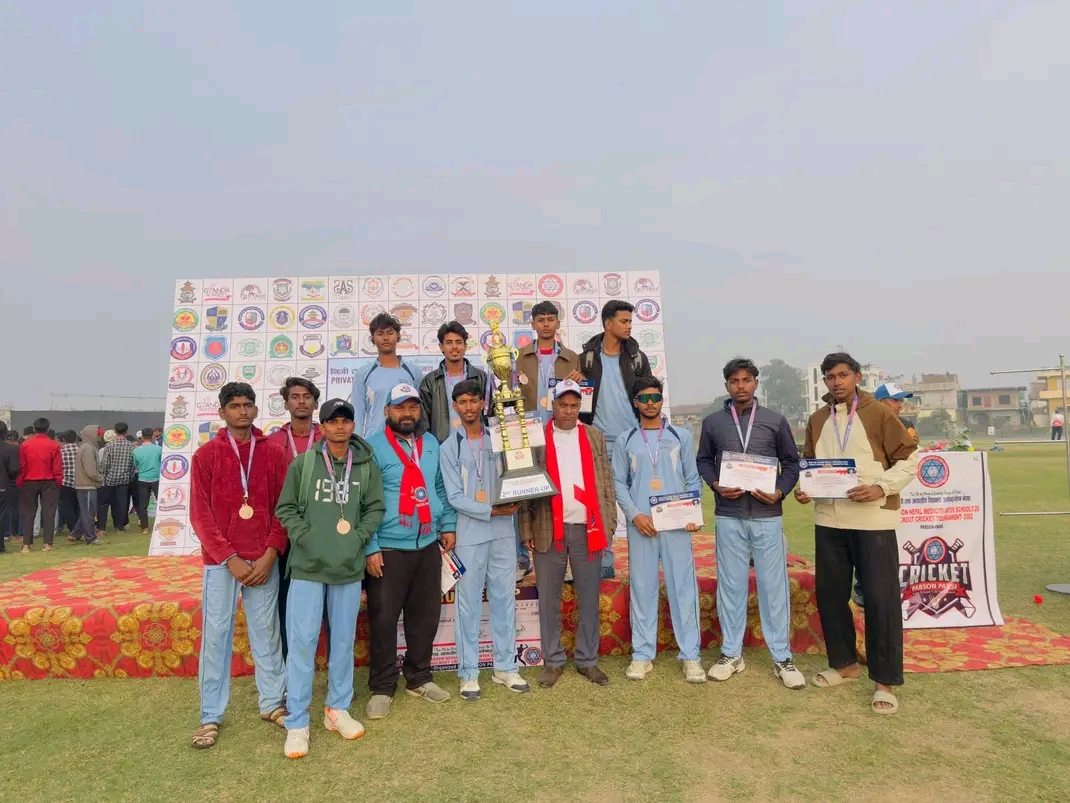 Cricket Runner-Up Trophy Group